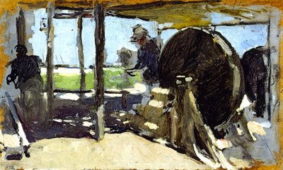 Rope Makers, Valencia Sketch by Joaquín Sorolla
